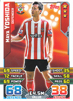 Maya Yoshida Southampton 2015/16 Topps Match Attax #223